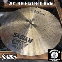 Sabian Hand Hammered 20” Flat Bell Ride -$385