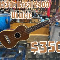 c.1930s Regal 2409 Ukulele w/gig bag - $350