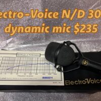 Electro-Voice N/D 308B dynamic mic w/case - $235