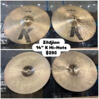 Zildian 14” K hi-hat set - $295