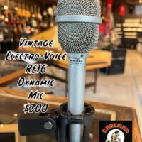 Vintage Electro-Voice RE16 dynamic mic w/clip - $300
