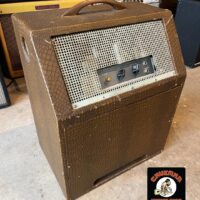 c.1950 Magnatone cab w/Bell & Howell Filmosound 202 tube amp - $995 It has a 12” Jensen H-510-ST-828 C5412 coaxial speaker (tweeter is disconnected)