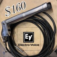 Late 1950s to 1960s Electro-Voice 636 Slimair dynamic mic w/cable - $160