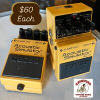 Boss AC-3 Acoustic Simulator pedals $60 each.