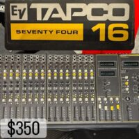 Late 1970s / early 1980s EV Tapco Seventy Four Series 16 channel mixing console - $350