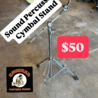 Sound Percussion double braced cymbal stand w/boom - $50