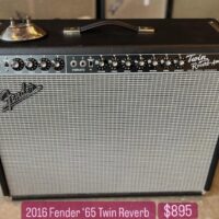 2016 Fender ‘65 Twin Reverb w/footswitch - $895