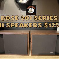 Bose 201 Series II stereo speakers - $125 for the pair. 60W max. 8 ohm