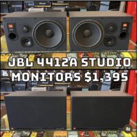 JBL 4412A studio monitors - $1,395 for the pair.
