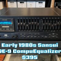 Early 1980s Sansui SE-9 CompuEqualizer - $395