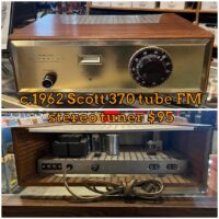 c.1962 Scott 370 tube FM stereo tuner - $95