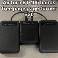 Airturn BT-105 hands free page page turner $30