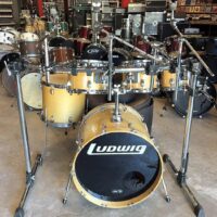 Ludwig Classic Maple 5 piece kit - $1,795 22x17.5” kick, 15x14” floor tom, 8x8” rack tom , 10x8” rack tom, & 12x8” rack tom. Gibraltar drum rack w/mounts sold separately - $275