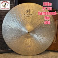 Zildjian 22” Thin Overhammered Ride - $395