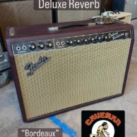 2018 Fender Limited Edition ‘65 Deluxe Reverb in “Bordeaux” covering. Comes with foot switch & cover - $1,295