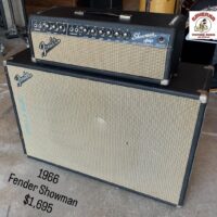 1966 Fender Showman head & 1x15” cab - $1,695 Speaker is JBL D140F