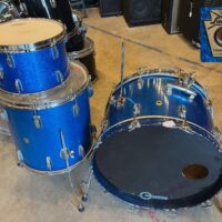 Vintage Ludwig drum kit with 1960-‘63 22” bass drum, 1964 16” floor tom, and 1966 12” mounted tom - $1,295