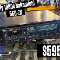 Early 1980s Nakamichi 660-ZX cassette deck - $595