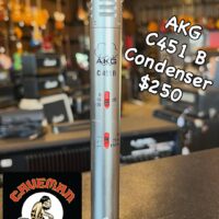 AKG C451 B condenser mic w/case & clip - $250