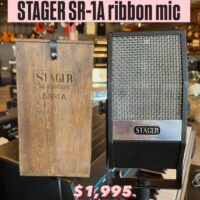 Stager SR-1A ribbon mic w/wood case - $1,995