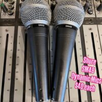 Shure SM48 dynamic mics - $40 each.