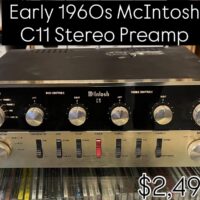 Early 1960s McIntosh C11 Stereo Preamp w/manual - $2,495