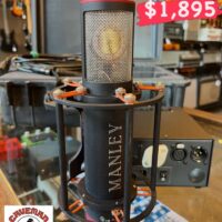 Manley Labs Reference cardiod large diaphragm tube condenser mic w/preamp, case, cables, shock mount & capsule cover - $1,895
