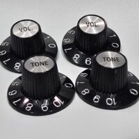 Gibson-Style Tone/Volume Knobs Black Witch Hat (set of 4) $25