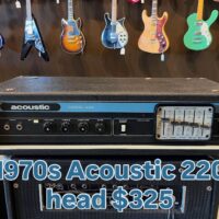 1970s Acoustic 220 head - $325