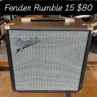 Fender Rumble 15 bass amp - $80