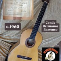 c.1960 Conde Hermanos flamenco guitar w/hsc - $6,995