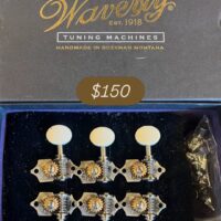 Waverly 4065 3 on a side tuning machines w/box, screw & ferrules - $150