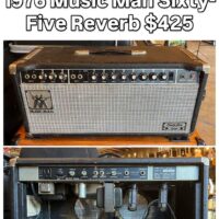 1976 Music Man Sixty-Five Reverb w/footswitch - $425 Previous owner replaced grill cloth