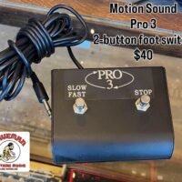 Motion Sound Pro 3 2-button footswitch - $40