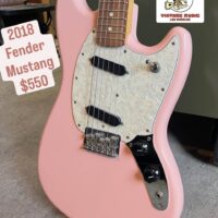 2018 Fender Mustang in Shell Pink finish - $550