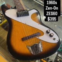 1960s Zen-On ZES60 w/gig bag - $395 Previous owner replaced fretboard.
