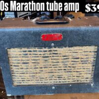 1950s Marathon tube amp - $395 Has replaced Jensen MOD speaker.