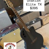Ovation Elite TX 1686tx w/soft case - $395