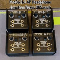 ProCo HJ-4P Headphone Junction Boxes $65 each.