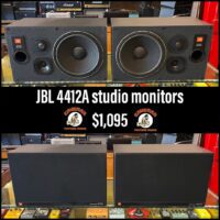 JBL 4412A studio monitors - $1,095