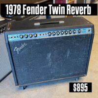 1978 Fender Twin Reverb - $895 Previous owner painted grill cloth.