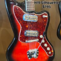 1960s Harmony H19 Silhouette w/original chip case - $795