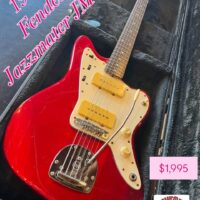 1986 Fender Jazzmaster JM-66 MIJ w/hsc - $1,995 Has Seymour Duncan bridge pickup, Mastery bridge & tailpiece.