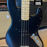 Warmoth Jazz Bass style bass w/P-Bass pickups - $895 Previous owner had the body wrapped in black. Original white finish is underneath.